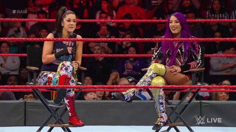 Bayley and Sasha Bank on Raw
